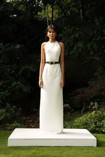 style 028 // silk halter + syle 029 // column skirt dress photo 1