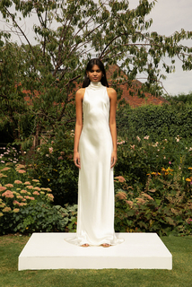 style 017 // satin halter  dress photo 1