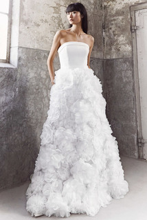 volant flower a-line dress photo 1