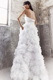 volant flower a-line dress photo 2