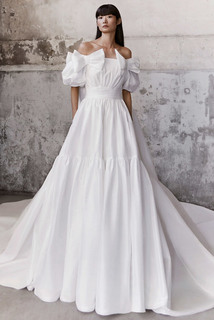 royal bow taffeta gown dress photo 1