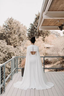 mila cape dress photo 2