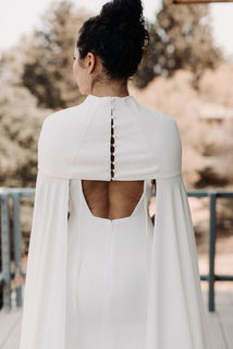 mila cape dress photo 3