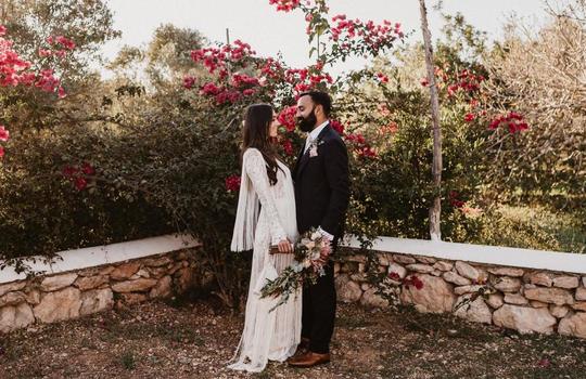 ibiza meets india for holli & hardeep  inspiration photo