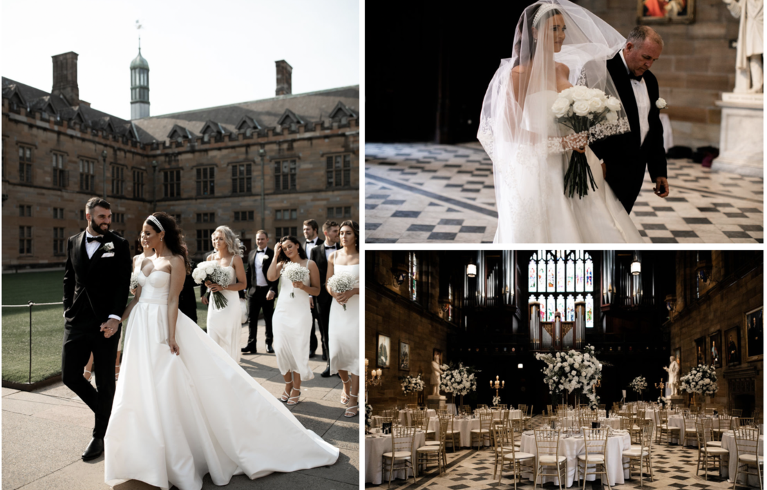 inside perrie & marks' chic sydney wedding inspiration photo