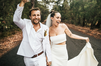 nothing rained on hayley & tom's parade inspiration photo