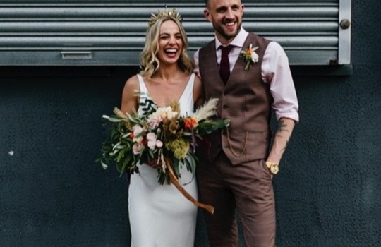 amber and sam's urban  wedding inspiration photo 4