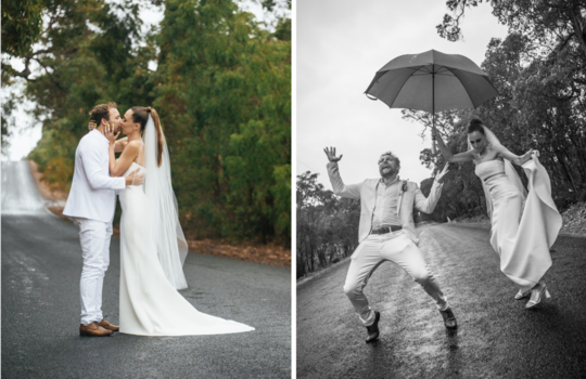 nothing rained on hayley & tom's parade inspiration photo 8