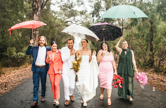 nothing rained on hayley & tom's parade inspiration photo 7