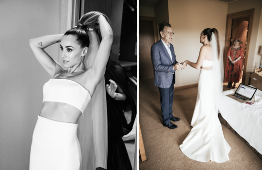 nothing rained on hayley & tom's parade inspiration photo 1