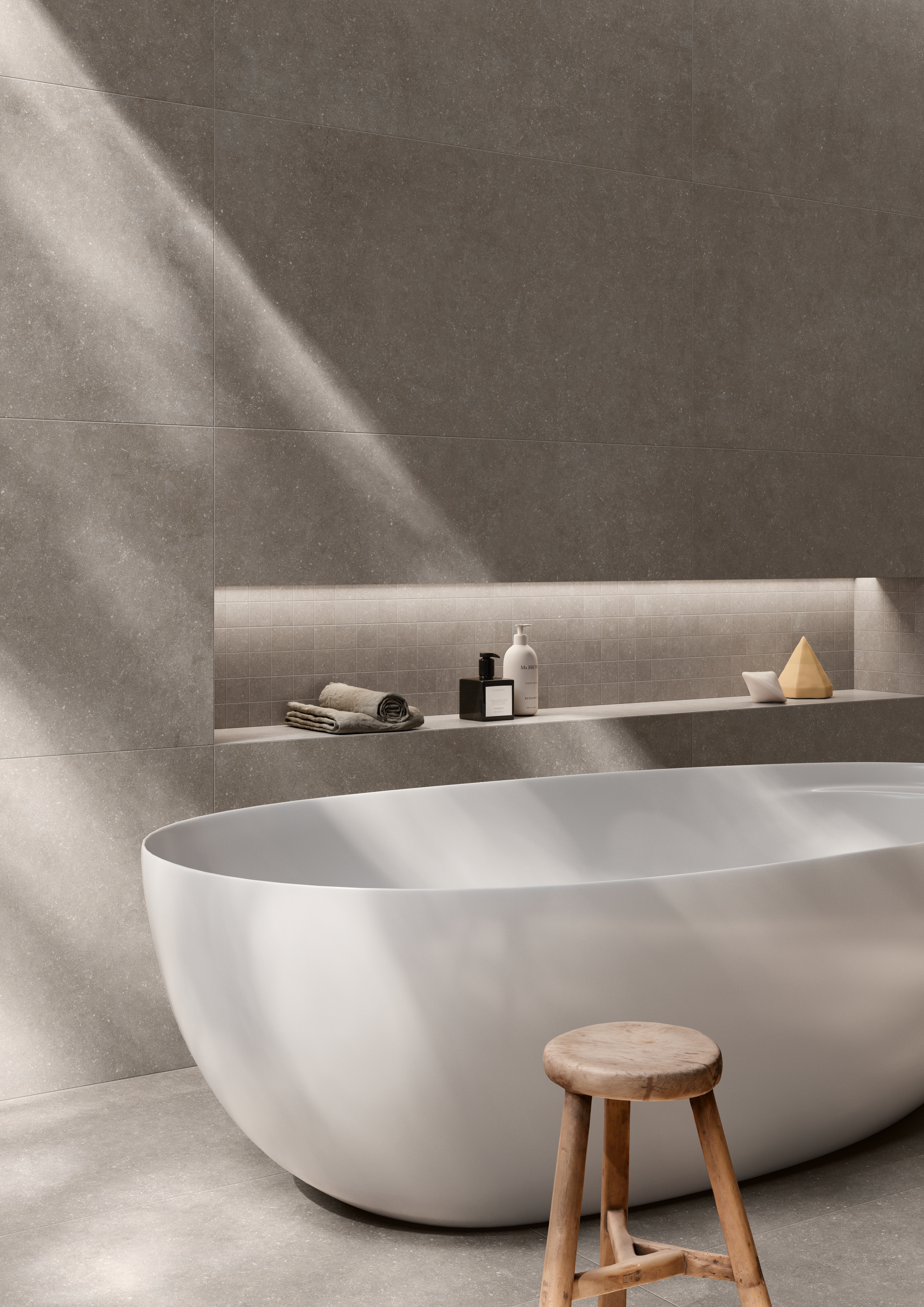 Image Sfeerbeeld staand stile french grey naturale 60x120 - TEBE Tegelgroothandel