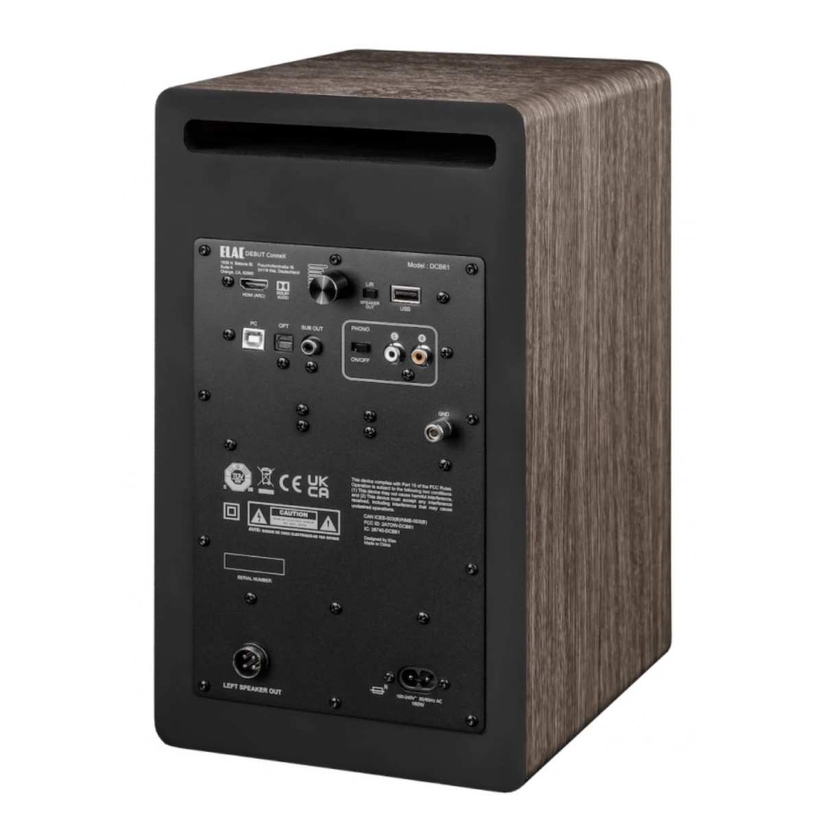 ELAC Debut ConneX DCB61 zadný panel a konektivita