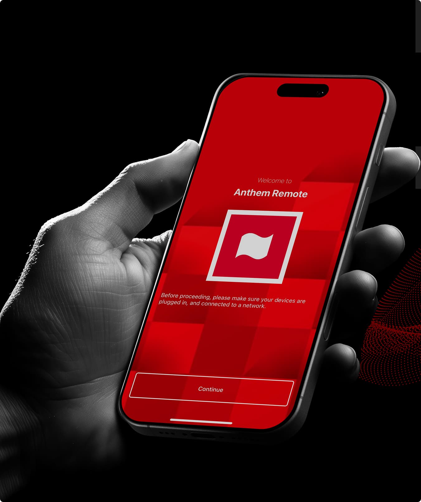 Mobilná aplikácia Anthem Remote na ovládanie AVM 70 8K cez smartfón