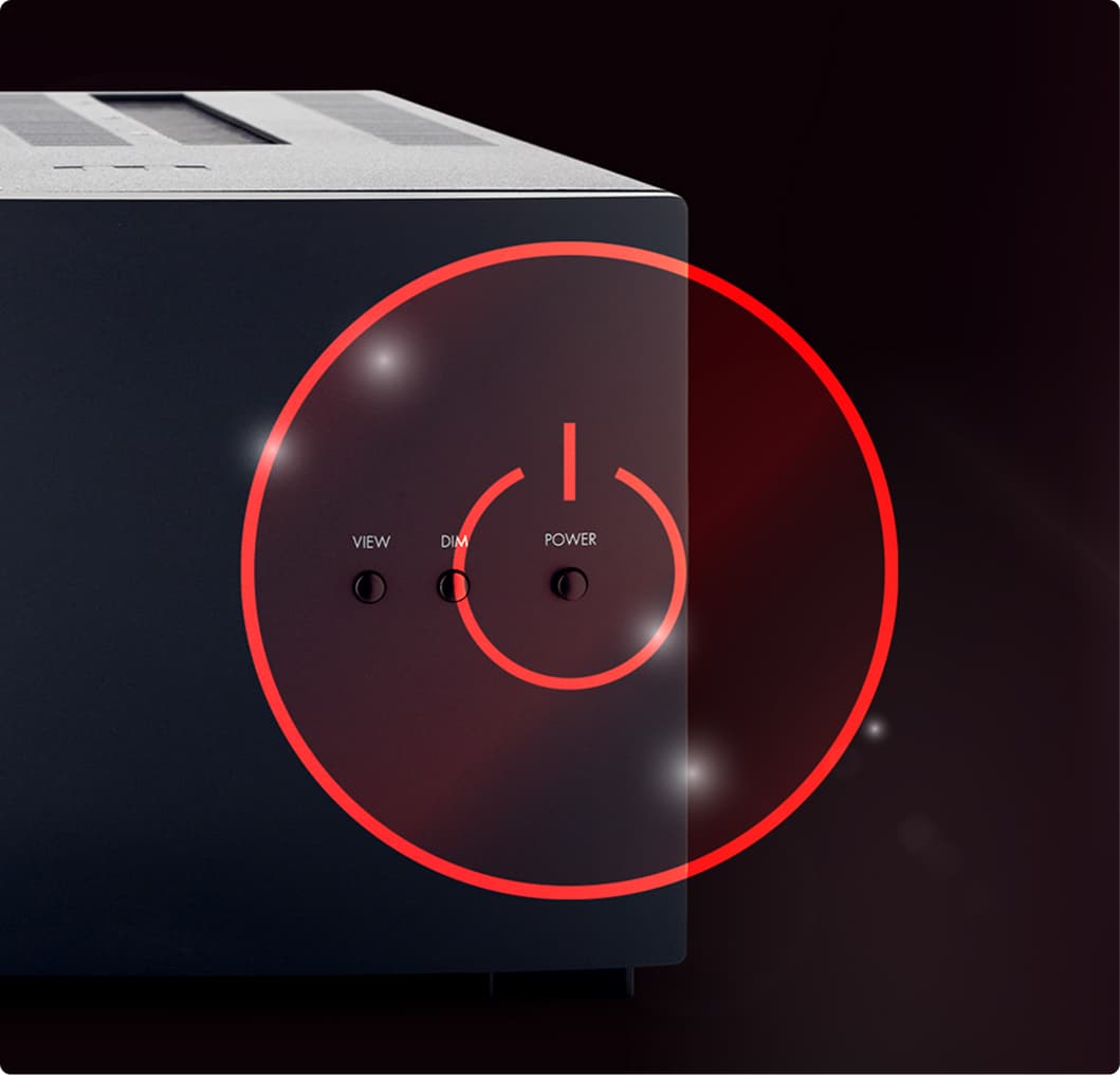 Anthem STR Amplifier štyri možnosti manuálneho a automatického zapínania