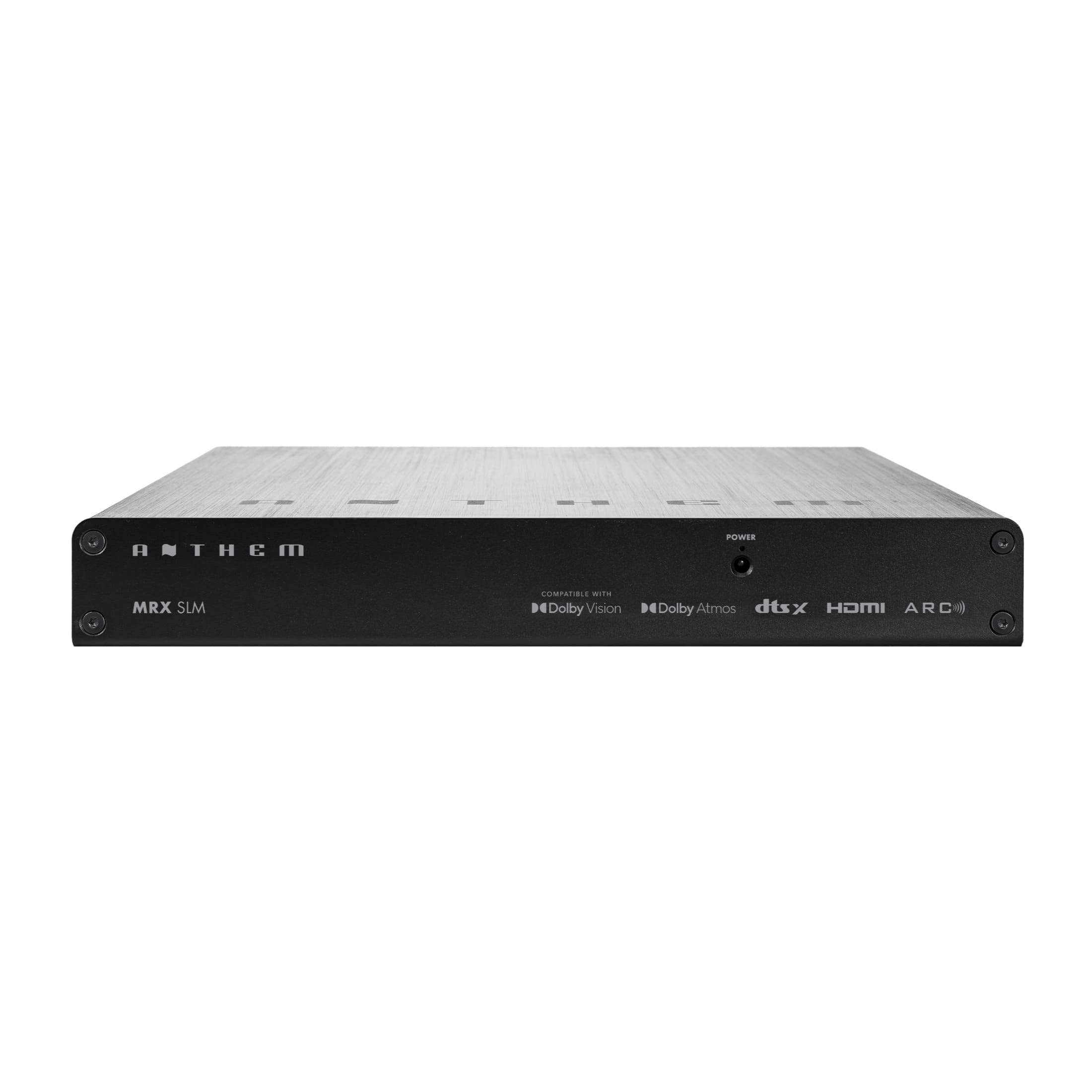 Anthem MRX SLM 4K pohled zepředu na minimalistický ultratenký AV receiver