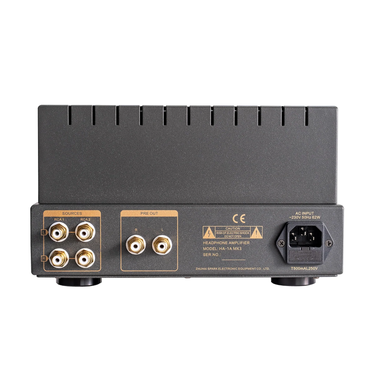Zadní panel Cayin HA-1A MK3