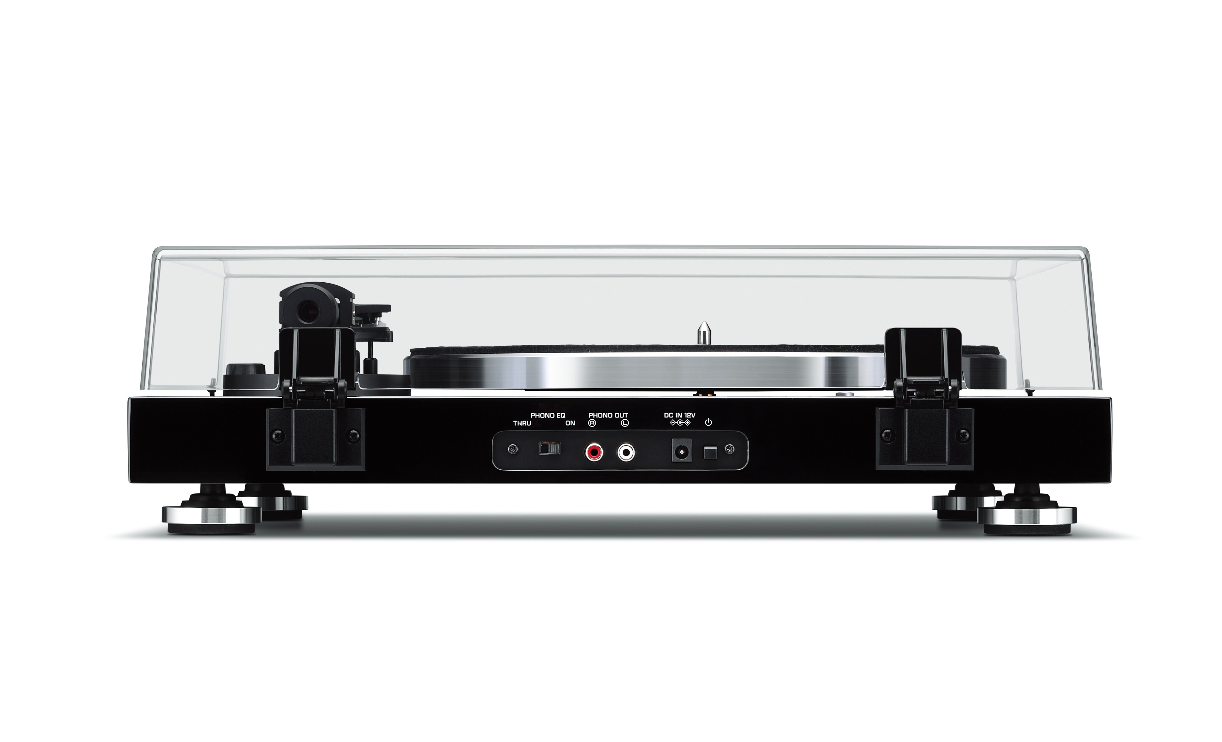 Yamaha TT-S303 zadní panel s RCA výstupem a přepínačem PHONO EQ