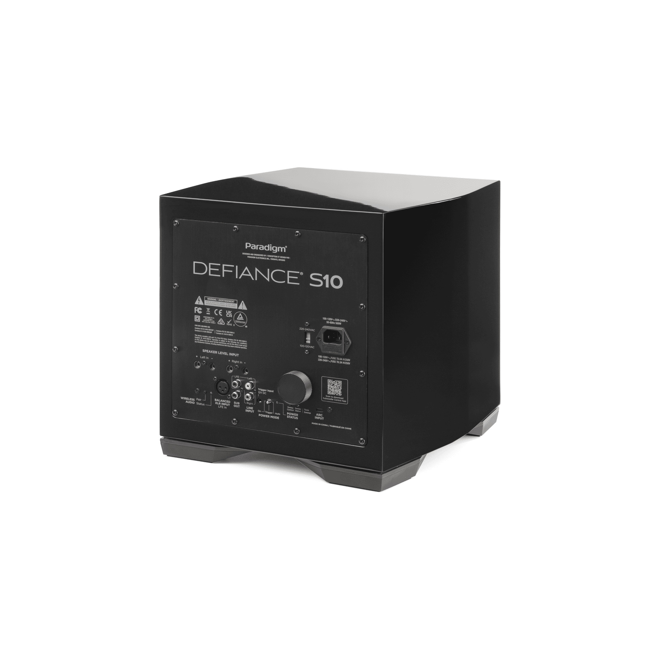 Paradigm Defiance S10 – design aktivního subwooferu