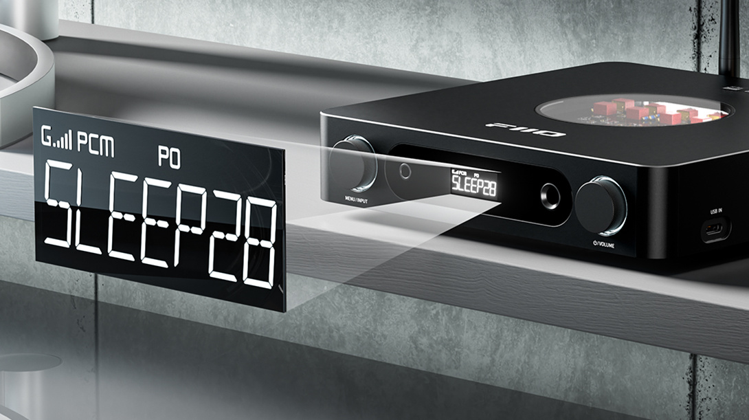 FiiO K13 časovač automatického vypnutia s nastavením 1 až 99 minút