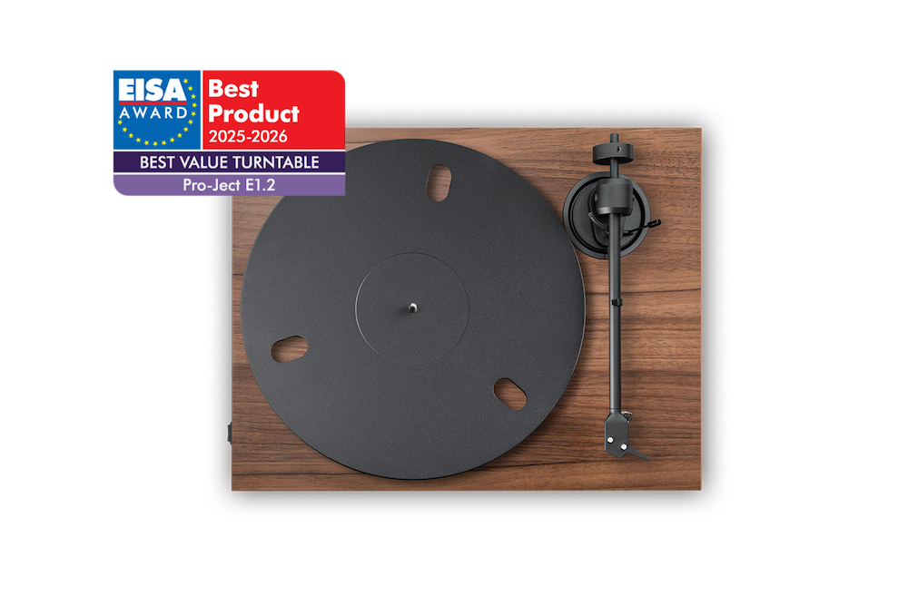Pro-Ject E1.2 EISA Best Product 2025-2026 Best Value Turntable