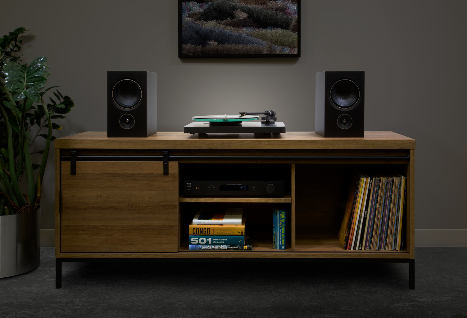 NAD C 558 gramofón v Hi-Fi zostave