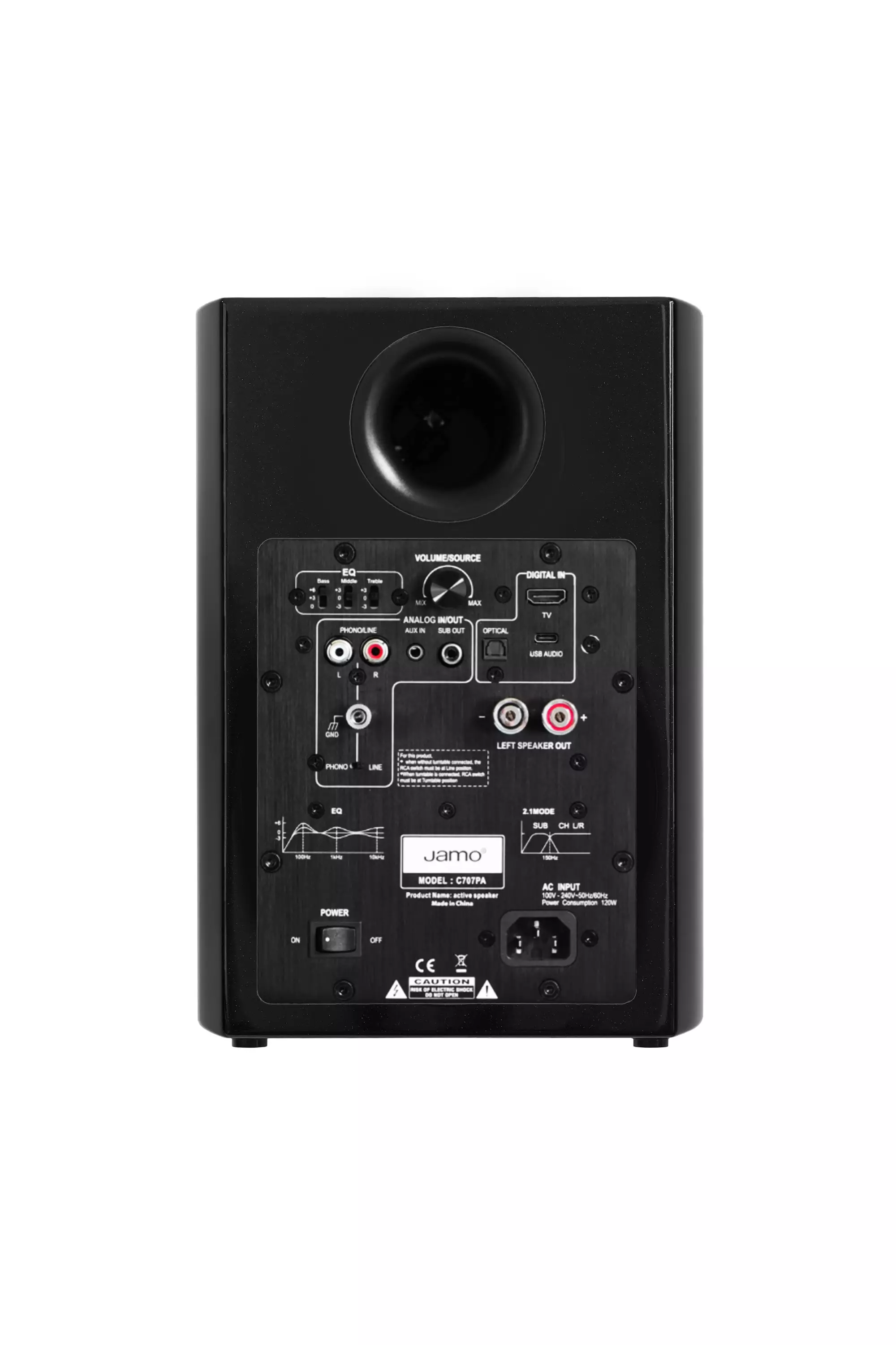 Jamo C707 PA zadný panel