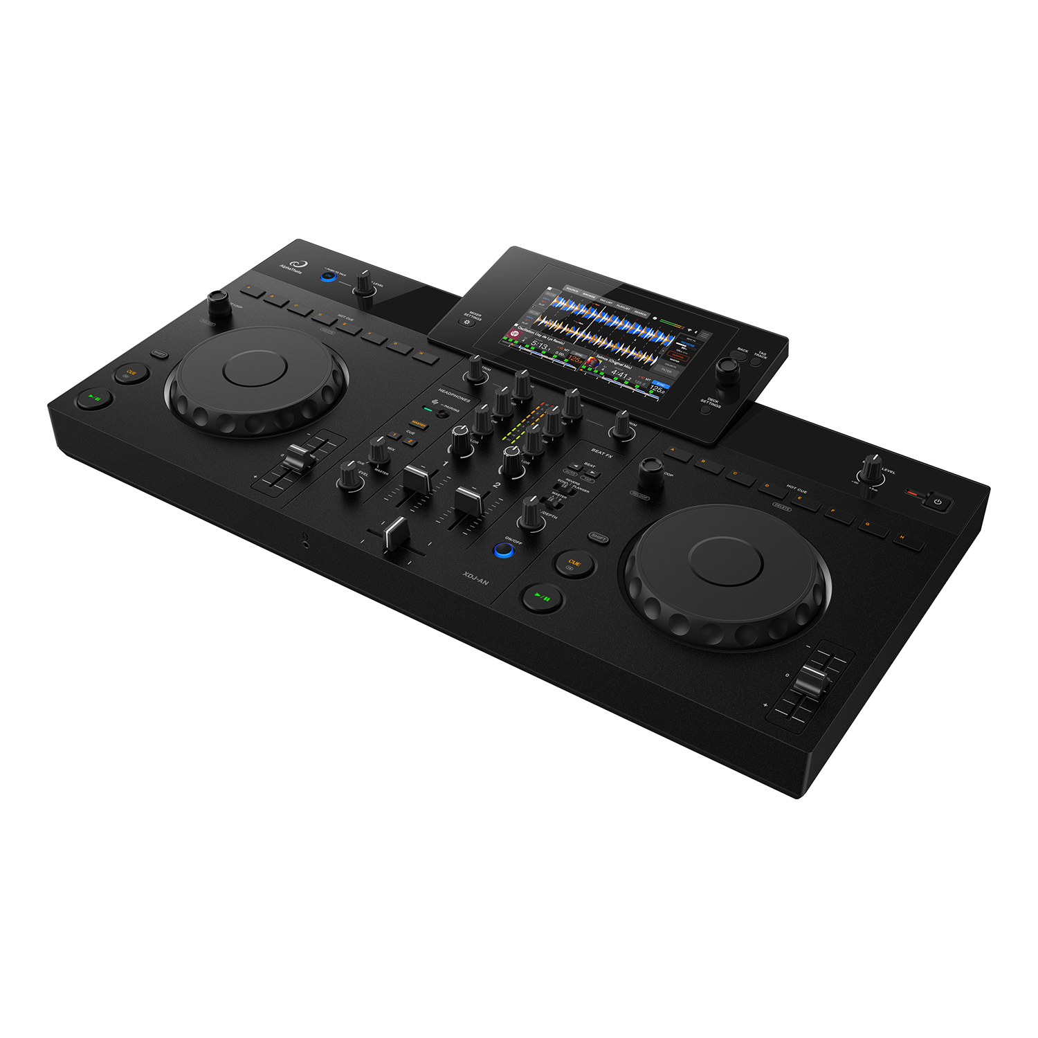 AlphaTheta XDJ-AN displej a streamování