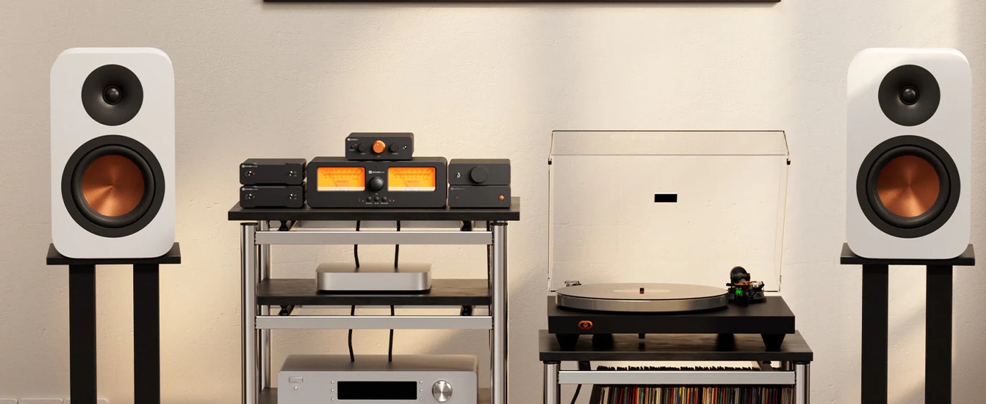 Fosi Audio SP601 Orange Version pasívne regálové reproduktory