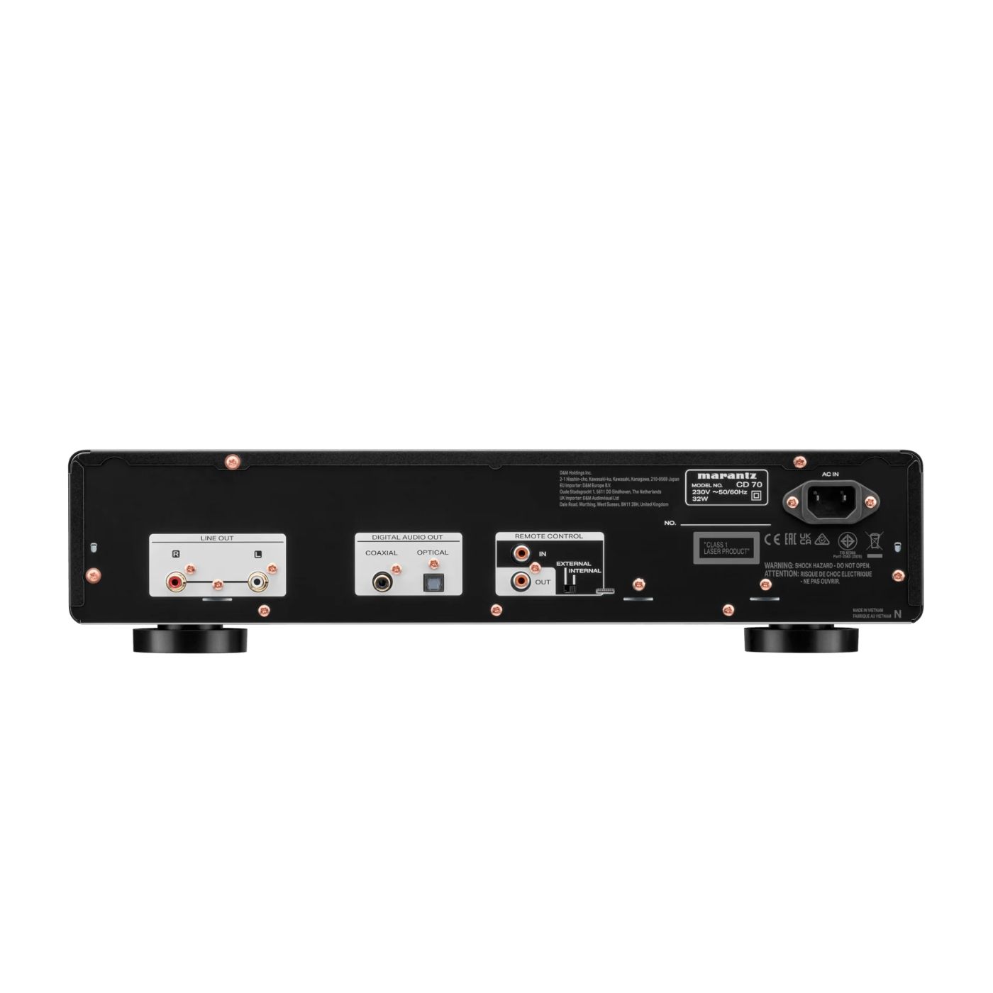Marantz CD 70 zadní panel