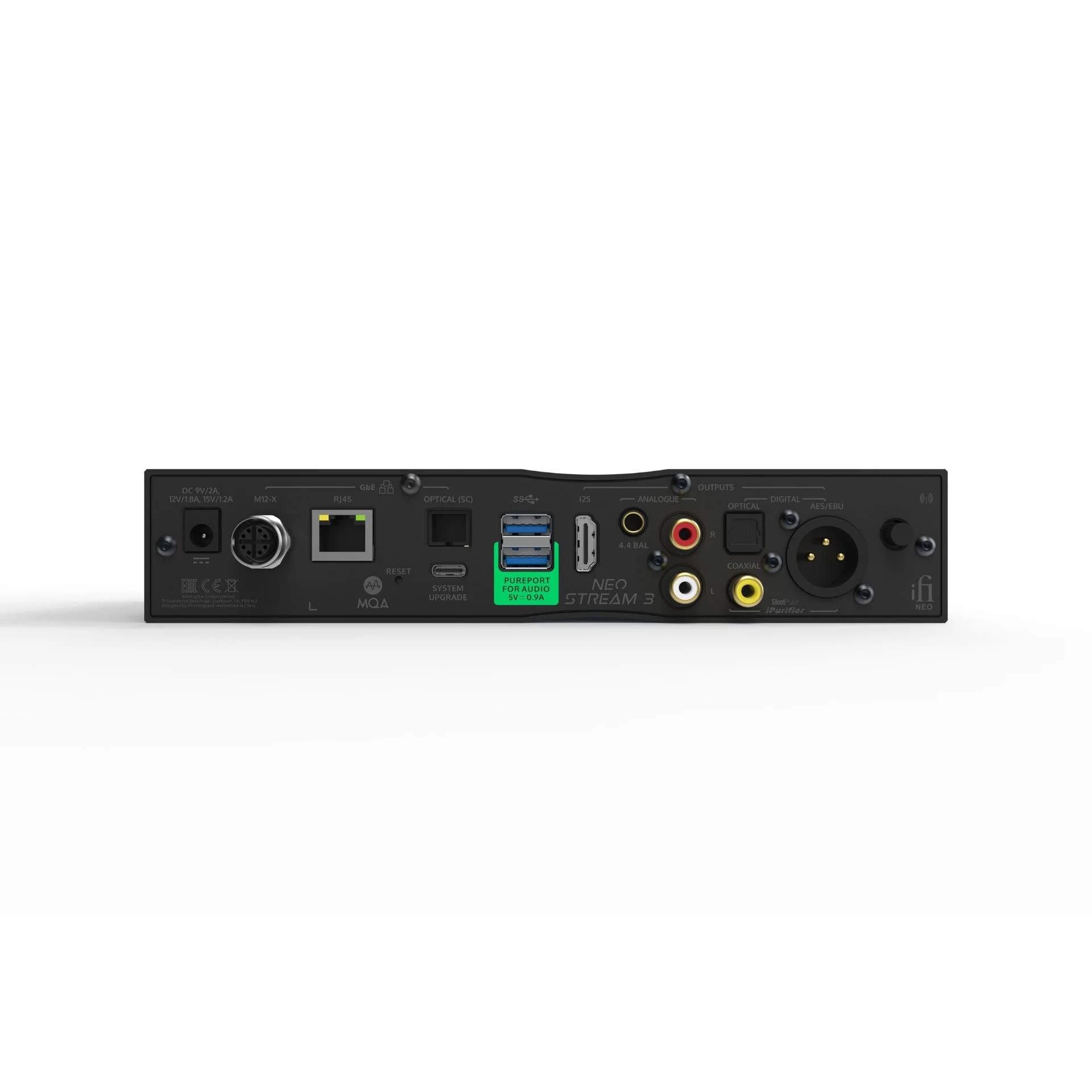Zadní panel iFi NEO Stream 3