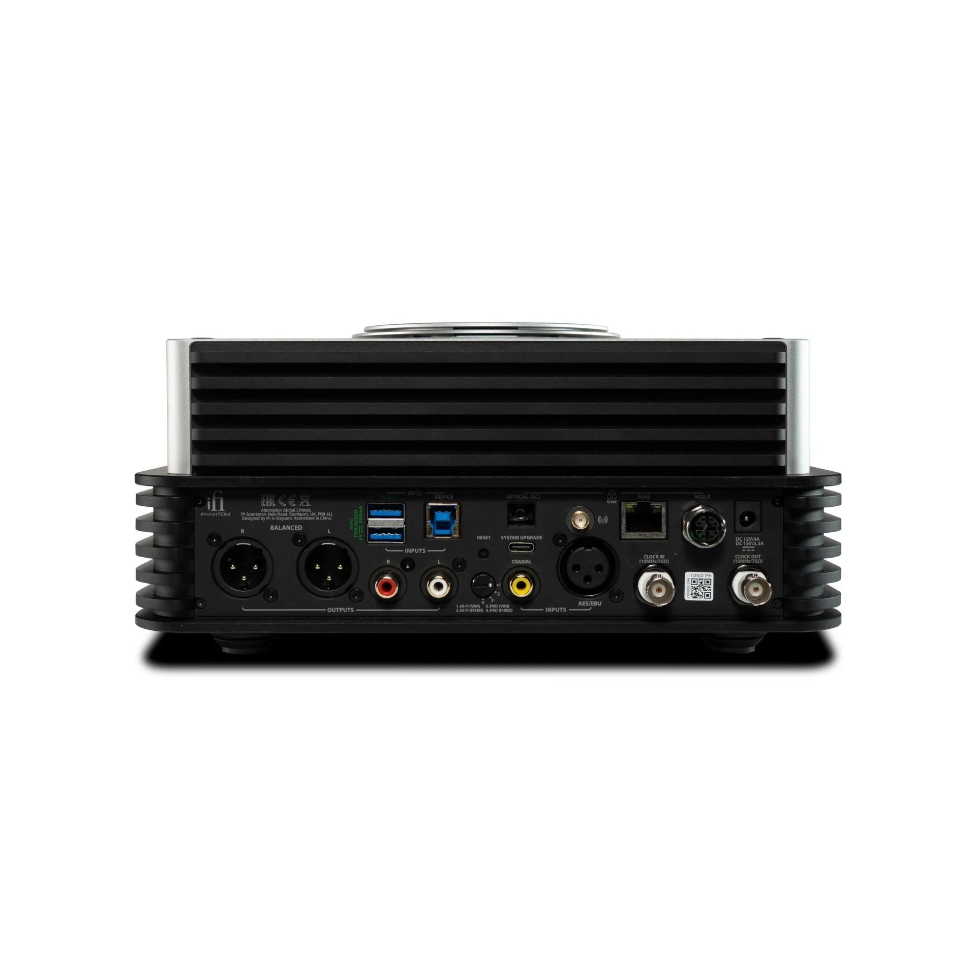 Zadní panel iFi iDSD Phantom