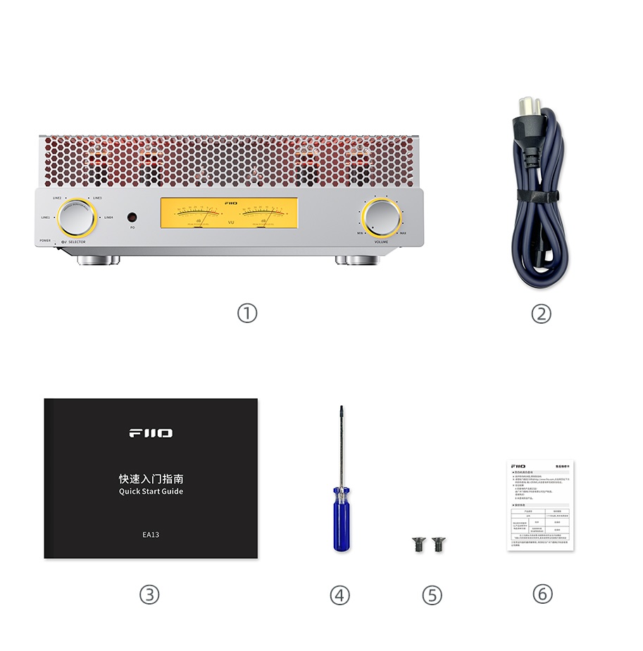 FiiO EA13 obsah balení