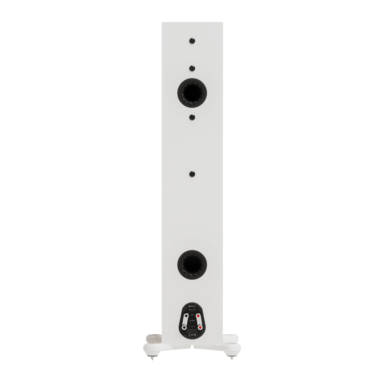 Zadní strana Monitor Audio Silver 300 8G se Silent Flow bassreflexovým portem