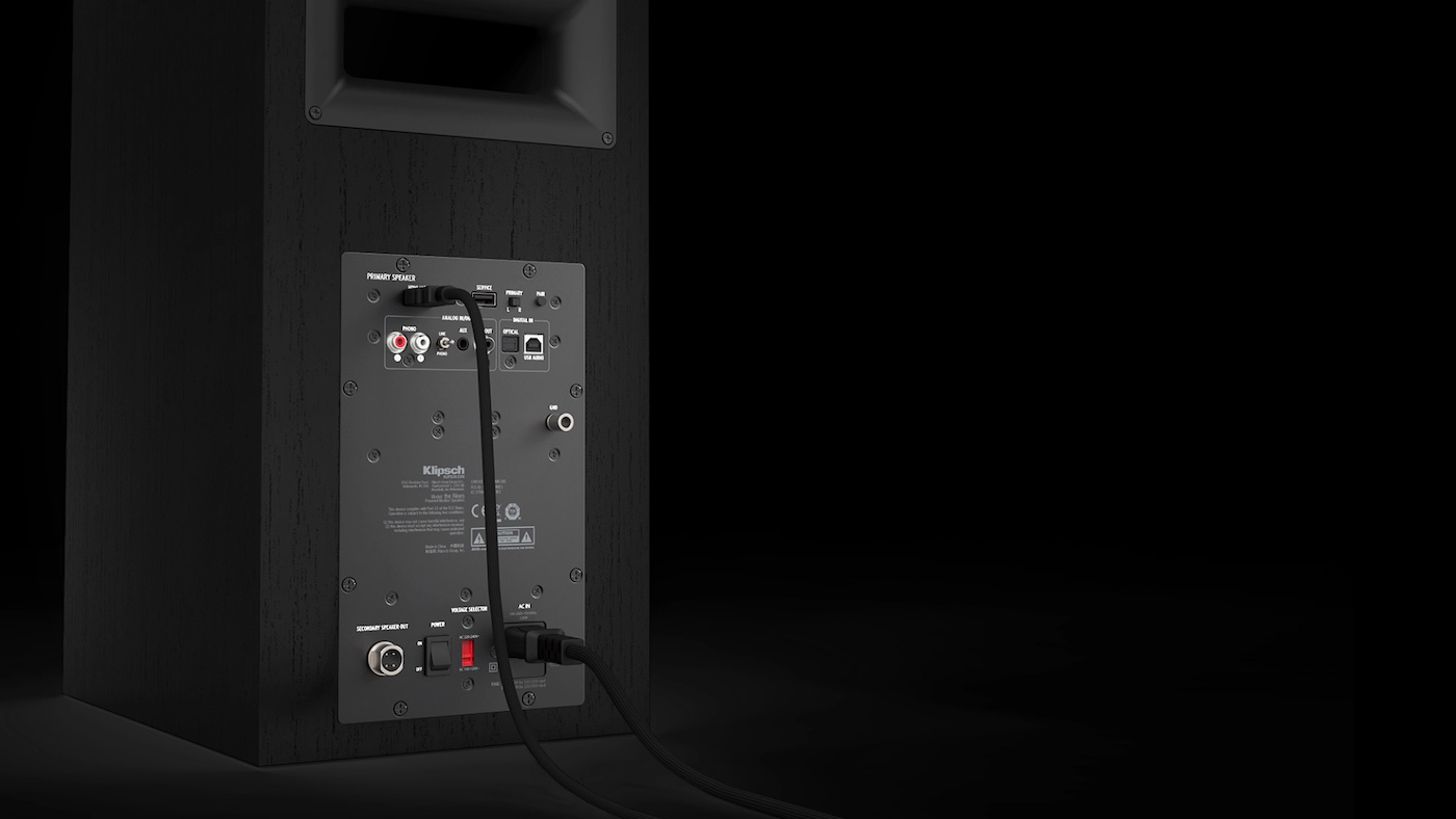 Klipsch The Nines zadný panel a konektivita
