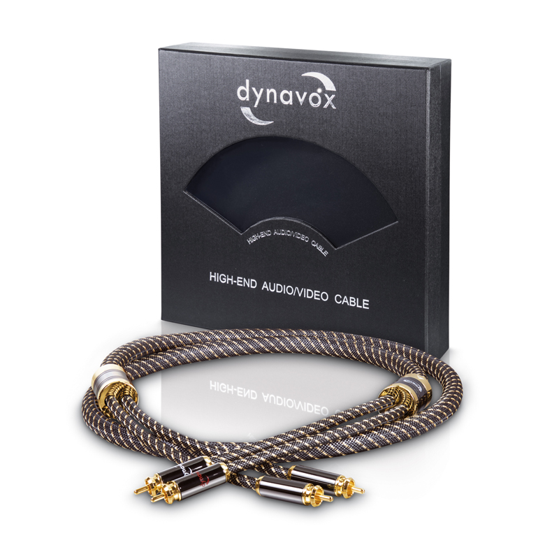 Dynavox Black Line stereo RCA kábel 1 m