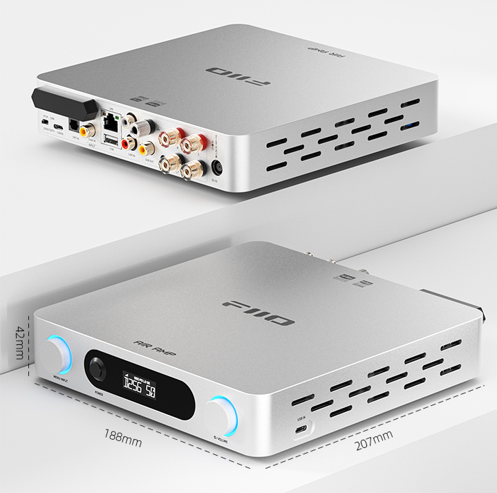 Vonkajšie rozmery FiiO AIR AMP