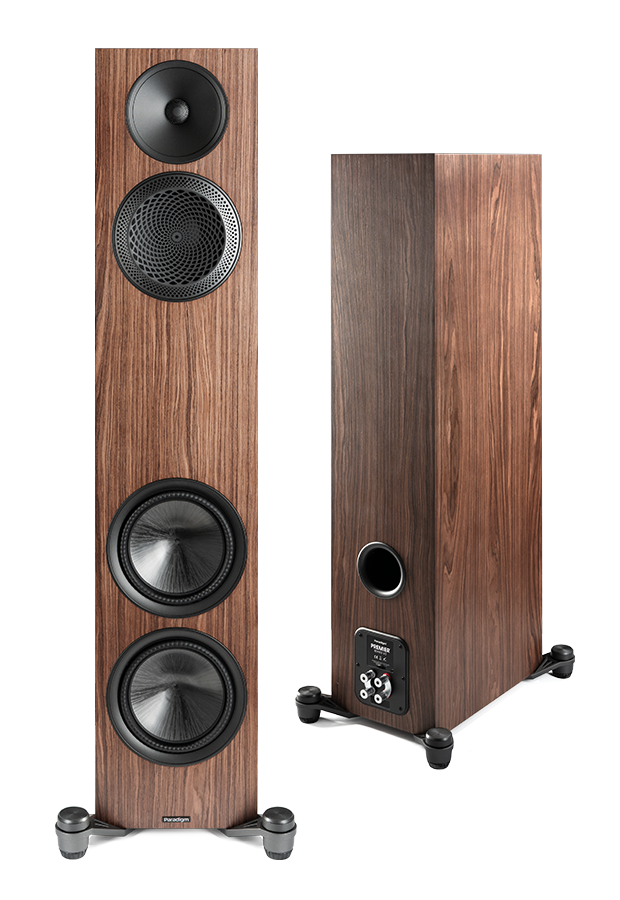 Paradigm Premier 820F v2 pohľad spredu a zozadu