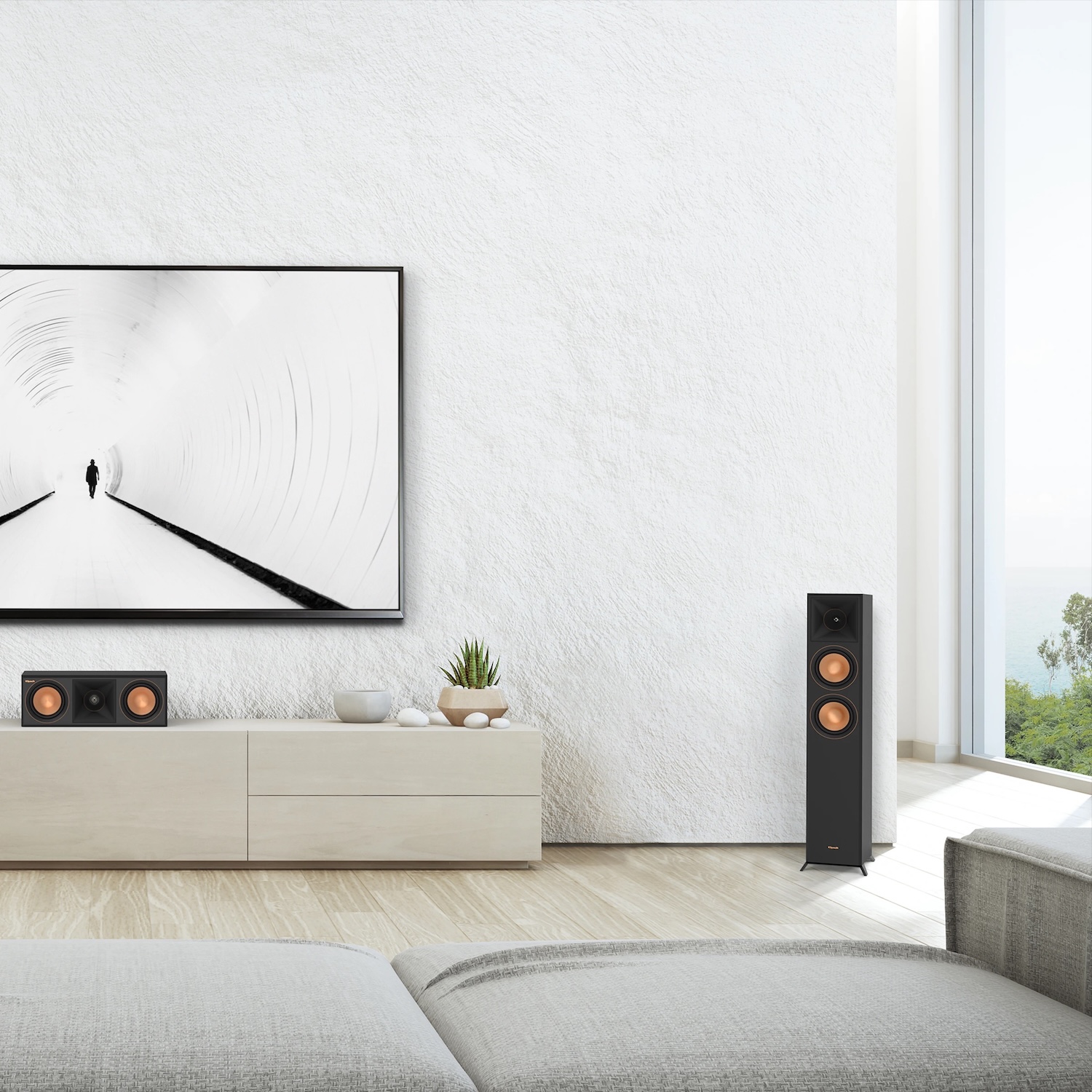 Detail stĺpového reproduktora Klipsch RP-5000F II