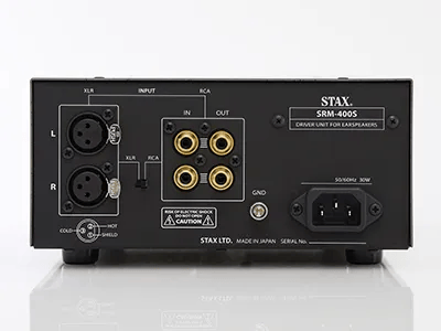 STAX SRM-400S zadný panel RCA XLR