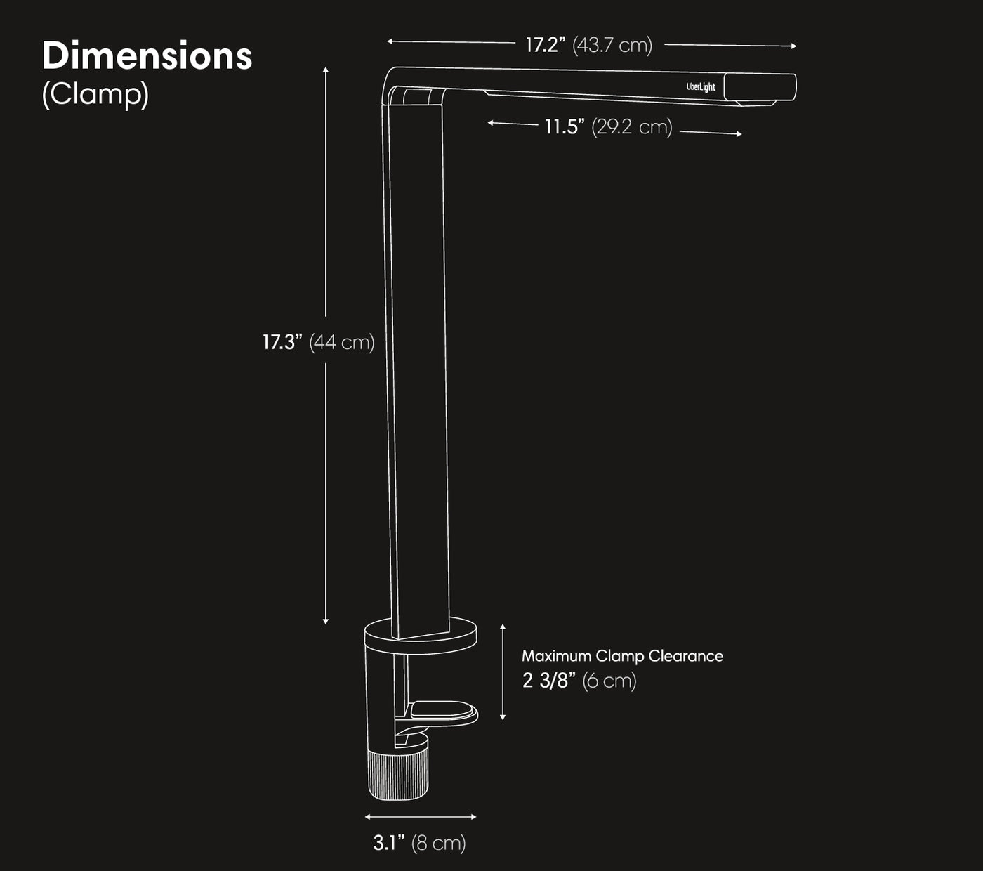 Rozměry Reliable UberLight Frame 7200TL