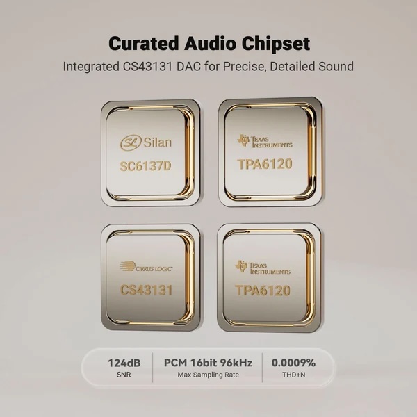 Čipová architektúra Fosi Audio Merak s CS43131 DAC a TPA6120 slúchadlovým zosilňovačom