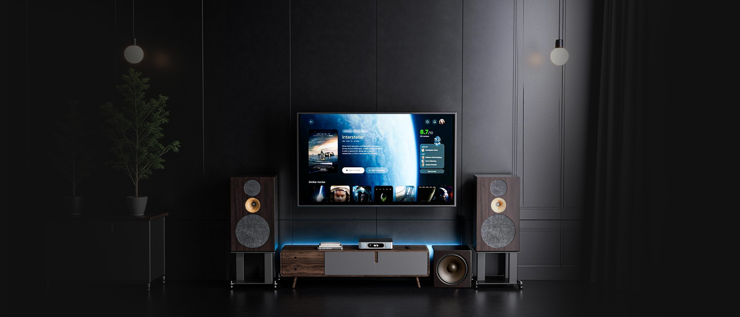 FiiO AIR AMP v obývacej izbe