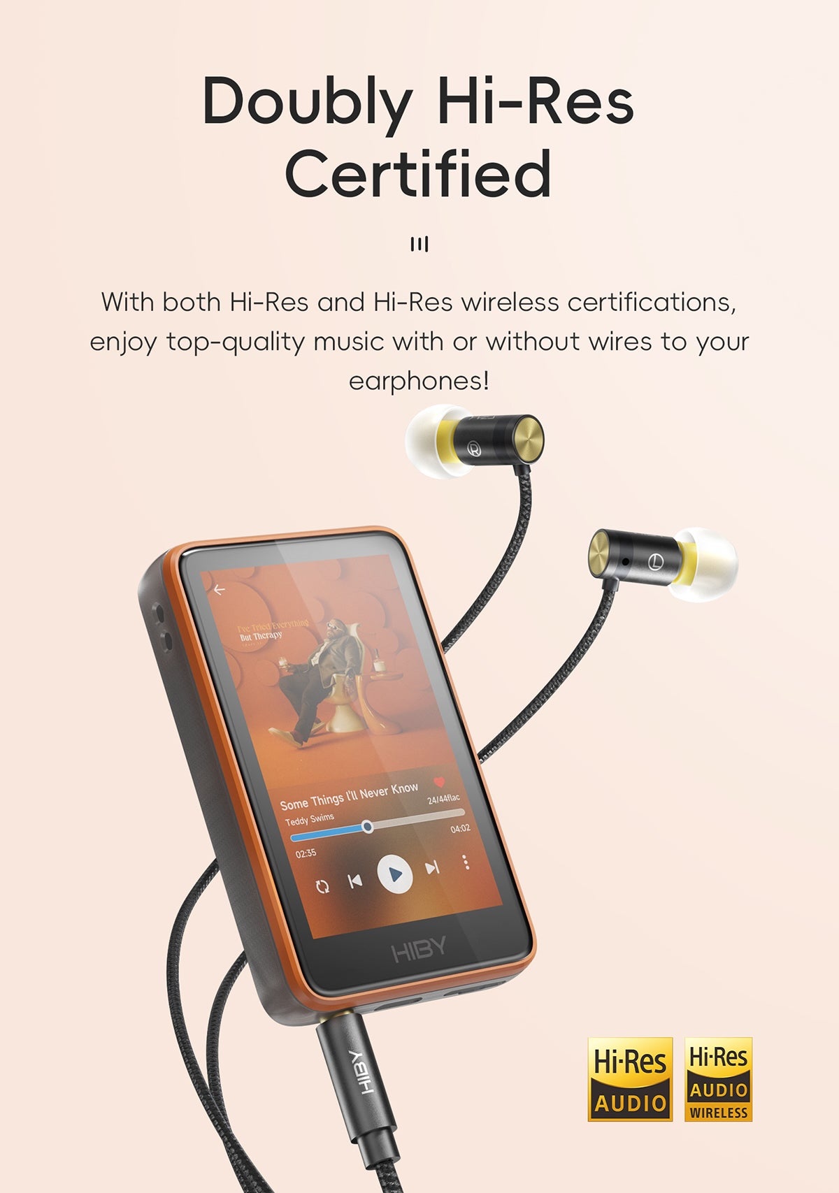 HiBy R1 přenosný HiFi přehrávač s HiByOS