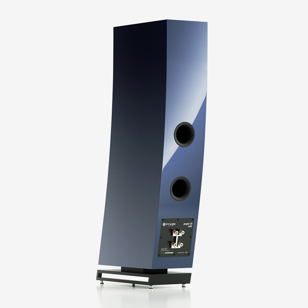 Pylon Audio Jasper 25 MK II modrý high gloss pohľad zozadu