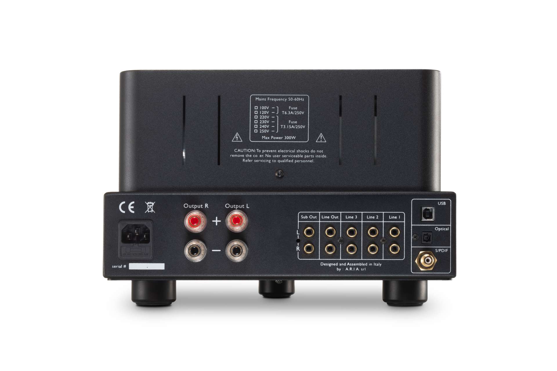 Zadní panel Unison Research S6 Black Edition