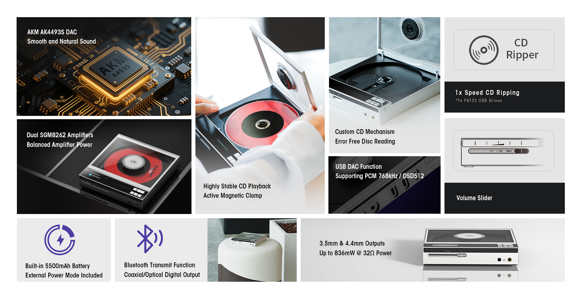 Shanling EC Zero AKM – prenosný CD prehrávač a USB DAC