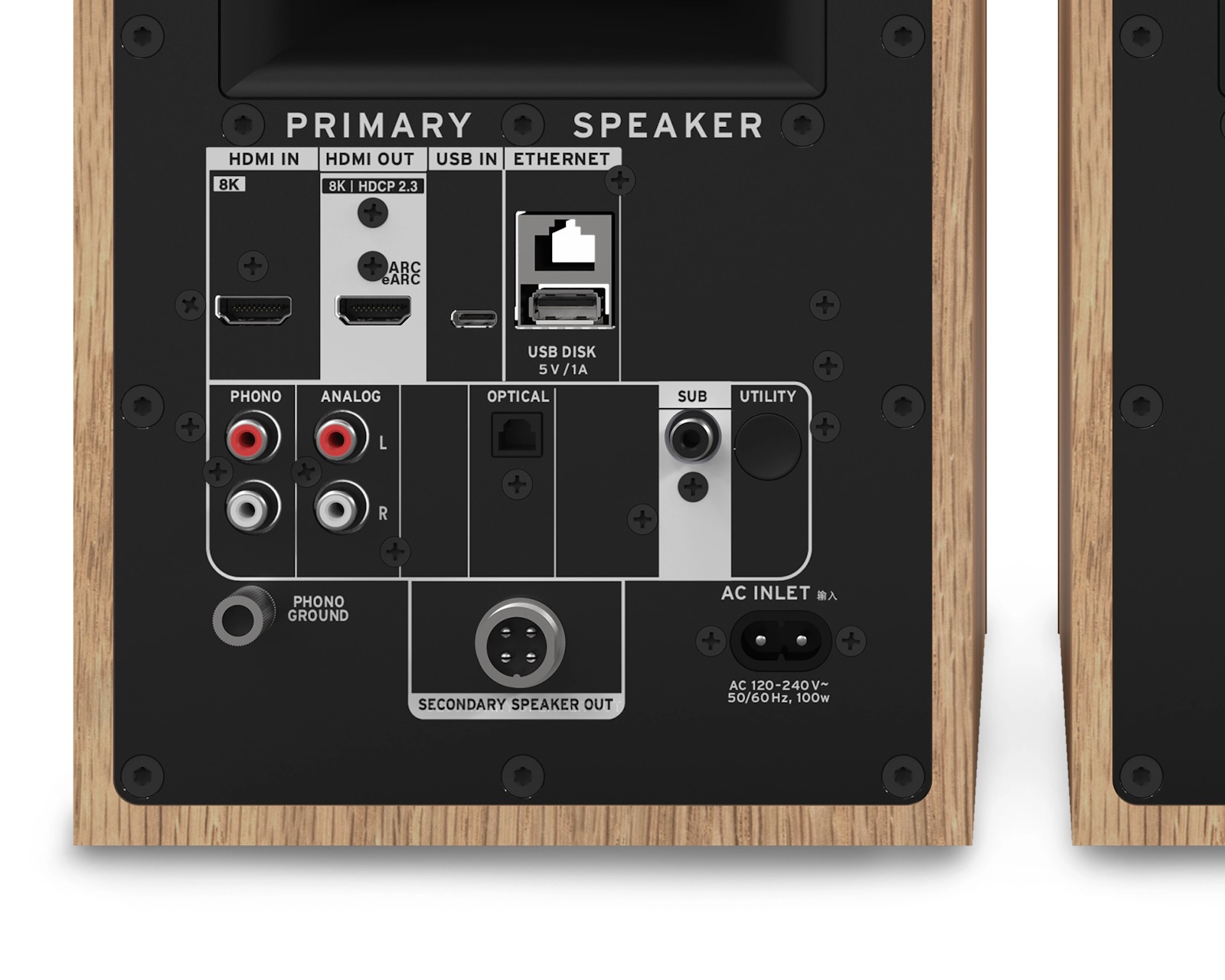 Zadní panel Klipsch The Fives II