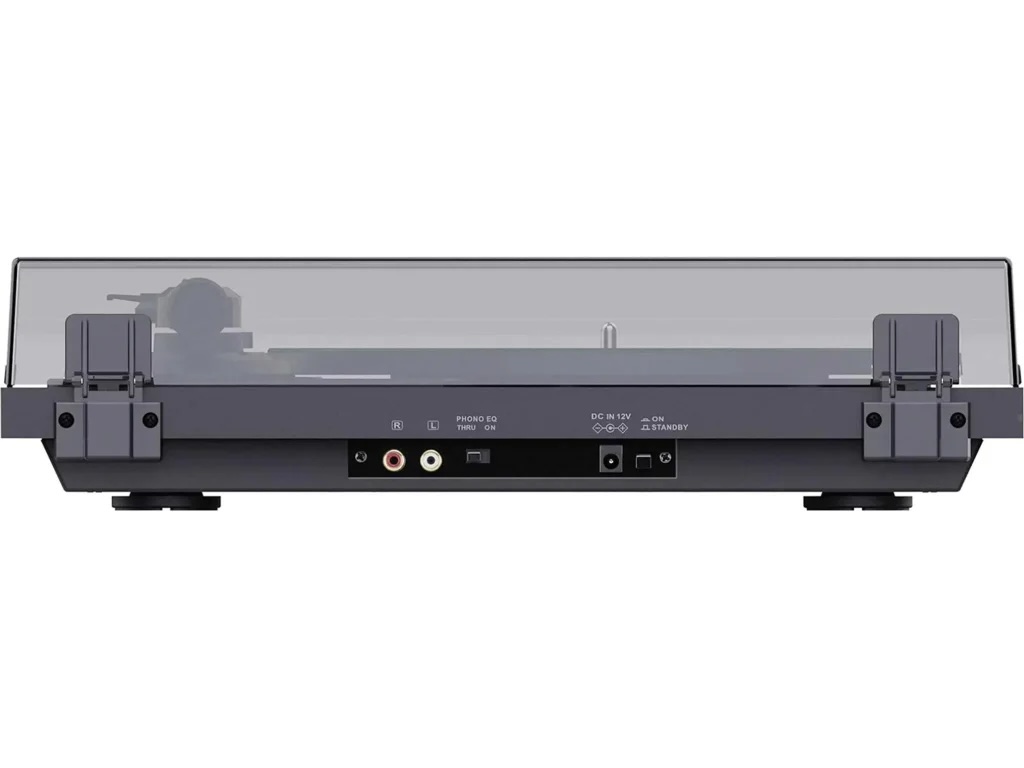 Zadní panel gramofonu TEAC TN-175 s RCA výstupy a přepínačem PHONO EQ