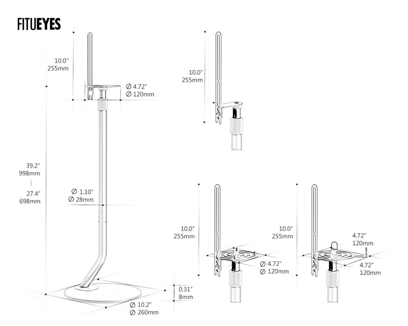 Minimalistický design stojanů Master SS08 v interiéru