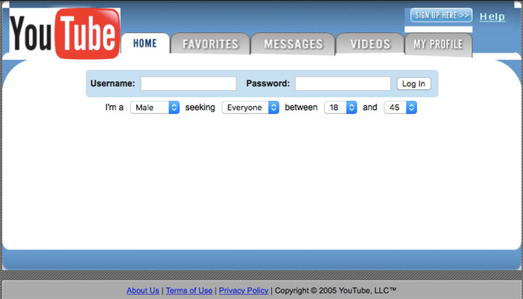 Məhşur saytların illər əvvəlki görüntüləri